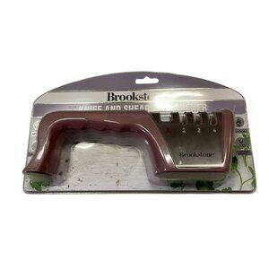 Brookstone Knife and Shears Sharpener NEW Mauve